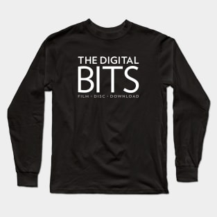 The Digital Bits - White on Dark - Big Front Long Sleeve T-Shirt